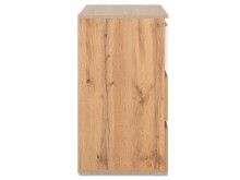 Kommode >Ravenna< in Honig-Eiche Weiß - 80x80x45cm (BxHxT)