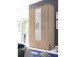 Kleiderschrank >Kitty II< in Sonoma-Eiche - 120x197x53cm (BxHxT)