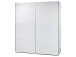 Schwebetürenschrank >Noni< in Weiß - 170x195x60cm (BxHxT)