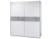 Schwebetürenschrank >Noni< in Weiß - 170x195x60cm (BxHxT)