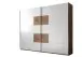 Schwebetürenschrank >Constantin< in Wildeiche / Weiß - 270x225x60cm (BxHxT)