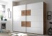Schwebetürenschrank >Constantin< in Wildeiche / Weiß - 270x225x60cm (BxHxT)