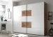 Schwebetürenschrank >Constantin< in Wildeiche / Weiß - 270x225x60cm (BxHxT)