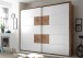 Schwebetürenschrank >Constantin< in Wildeiche / Weiß - 270x225x60cm (BxHxT)