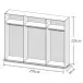 Schwebetürenschrank >Constantin< in Wildeiche / Weiß - 270x225x60cm (BxHxT)