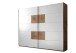 Schwebetürenschrank >Constantin< in Wildeiche / Weiß - 270x225x60cm (BxHxT)