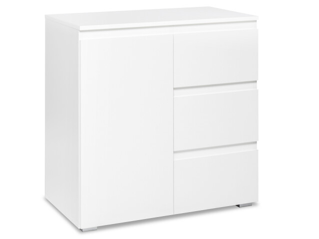 Kommode >Ravenna< in Weiß/Matt - 80x80x40cm (BxHxT)