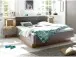 Bett >Constantin< in Wildeiche / Basaltgrau - 305x26x33cm (BxHxT)