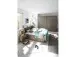 Bett >Constantin< in Wildeiche / Basaltgrau - 305x26x33cm (BxHxT)