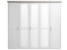 Kleiderschrank >Lebbie< in Pinie Weiß - 241x212x62cm (BxHxT)