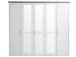 Kleiderschrank >Lebbie< in Pinie Weiß - 241x212x62cm (BxHxT)