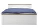 Bett >Lebbie< in Pinie Weiß - 186x91/49x42cm (BxHxT)