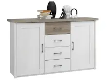 Sideboard >Lebbie< in Pinie Weiß -...