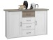 Sideboard >Lebbie< in Pinie Weiß - 150x90x42cm (BxHxT)