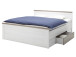 Schlafzimmer-Set >Lebbie< in Pinie Weiß - 241x49x42cm (BxHxT)