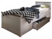 Bett >Lebbie< in Pinie Weiß - 106x91x205cm (BxHxT)