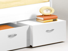 Bradford Modernes Einzelbett mit 3X Schubkästen 90 x 200 cm - Praktisches Jugendzimmer Kojenbett - 95 x 66 x 204 cm (B/H/T)