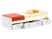 Bradford Modernes Einzelbett mit 3X Schubkästen 90 x 200 cm - Praktisches Jugendzimmer Kojenbett - 95 x 66 x 204 cm (B/H/T)