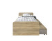 Bradford Modernes Einzelbett mit 3X Schubkästen 90 x 200 cm - Praktisches Jugendzimmer Kojenbett in Eiche Sonoma Optik - 95 x 66 x 204 cm (B/H/T)