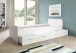 Bradford Modernes Einzelbett mit 3X Schubkästen 90 x 200 cm - Praktisches Jugendzimmer Kojenbett in Weiß - 95 x 66 x 204 cm (B/H/T)