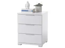 Nachtkommode >Nelli< in silberfarben - 46x61x42cm...