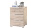 Nachtkommode >Nelli< in silberfarben - 46x61x42cm (BxHxT)
