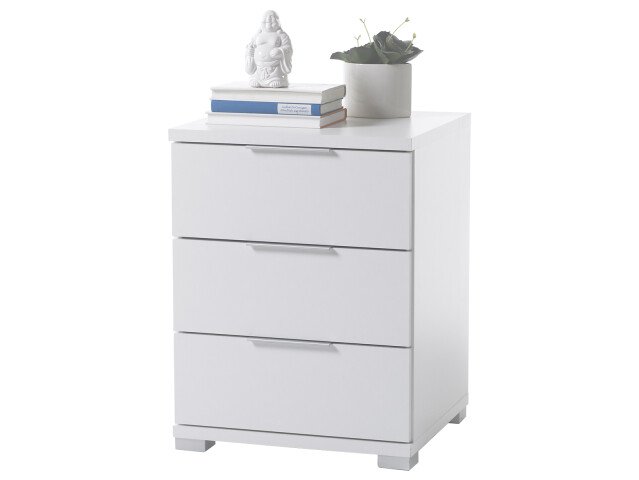 Nachtkommode >Nelli< in Weiß - 46x61x42cm (BxHxT)