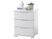 Nachtkommode >Nelli< in Weiß - 46x61x42cm (BxHxT)