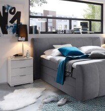 Nachtkommode >Nelli< in Pinie-Weiß - 46x61x42cm (BxHxT)