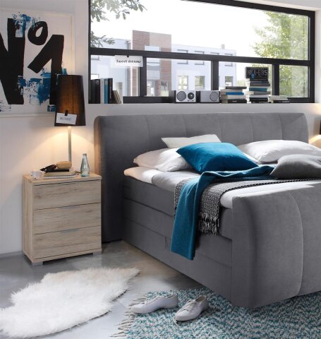 Nachtkommode >Nelli< in San Remo Eiche - 46x61x42cm (BxHxT)