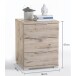 Nachtkommode >Nelli< in Sandeiche - 46x61x42cm (BxHxT)