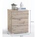 Nachtkommode >Nelli< in Sandeiche - 46x61x42cm (BxHxT)