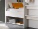 Etagenbett >Mimi< in Weiß/Betonoxid - 269x180x115cm (BxHxT)