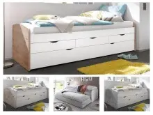 Bettgestell >Georgina< - 96x64/23,5x206cm (BxHxT)