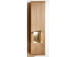 Hängevitrine >Bakersfield< in Wildeiche Bianco aus Metall - 40x156x37cm (BxHxT)