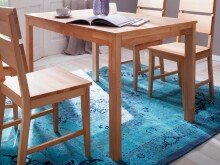 Esstisch >Aberdeen< in Kernbuche aus Massivholz - 70x76x70cm (BxHxT)