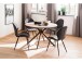 Esstisch >Tyrus< in Wildeiche aus MDF - 120x76x120cm (BxHxT)