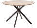 Esstisch >Tyrus< in Wildeiche aus MDF - 120x76x120cm (BxHxT)