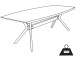 Esstisch >Shayna< in Schwarz/matt aus MDF - 160x76x90cm (BxHxT)