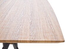 Esstisch >Shayna< in Schwarz/matt aus MDF - 160x76x90cm (BxHxT)