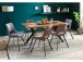 Esstisch >Shayna< in Schwarz/matt aus MDF - 160x76x90cm (BxHxT)