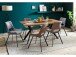 Esstisch >Shayna< in Schwarz/matt aus MDF - 160x76x90cm (BxHxT)