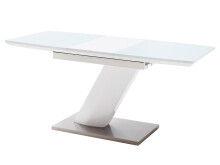 Esstisch >Darrin I< in Weiß aus MDF - 120x76x80cm (BxHxT)