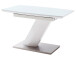Esstisch >Darrin I< in Weiß aus MDF - 120x76x80cm (BxHxT)