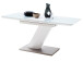 Esstisch >Darrin I< (ausziehbar) in Weiß aus MDF - 120(160)x76x80cm (BxHxT)