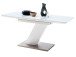 Esstisch >Darrin I< (ausziehbar) in Weiß aus MDF - 120(160)x76x80cm (BxHxT)