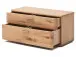 Sitzbank >Nilo< in Balkeneiche Bianco geölt aus Metall - 90x44x38cm (BxHxT)