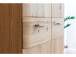 Garderobenschrank >Nilo< in Eiche Bianco aus Metall - 65x197x38cm (BxHxT)
