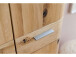 Garderobenschrank >Nilo< in Eiche Bianco aus Metall - 65x197x38cm (BxHxT)