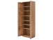 Garderobenschrank >Nilo< in Eiche Bianco aus Metall - 65x197x38cm (BxHxT)